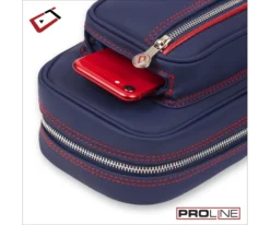 Cuetec 4x8 Navy Pro Line Pool Cue Case -Harle Billiard Shop 23 ct pro line 4x8 navy 95 755 mobile pocket