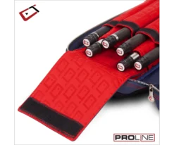 Cuetec 4x8 Navy Pro Line Pool Cue Case -Harle Billiard Shop 23 ct pro line 4x8 navy 95 755 paded interior