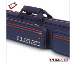 Cuetec 4x8 Navy Pro Line Pool Cue Case -Harle Billiard Shop 23 ct pro line 4x8 navy 95 755 zipper detail