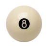 Reversed White 8 Ball -Harle Billiard Shop bb8bw 01