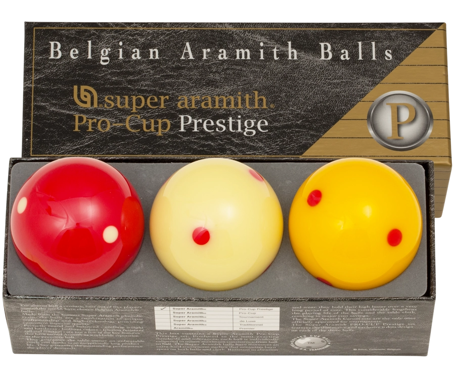 Super Aramith Pro-Cup Prestige Carom Ball Set 3 Super Aramith Pro-Cup Prestige Carom Ball Set