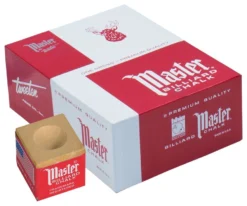 Master Chalk (Box Of 144 Cubes) -Harle Billiard Shop chm144 gold 01