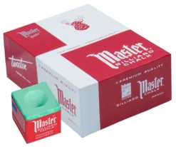 Master Chalk (Box Of 144 Cubes) -Harle Billiard Shop chm144 green 01