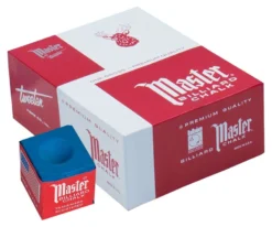 Master Chalk (Box Of 144 Cubes) -Harle Billiard Shop chm144 skyblue 01