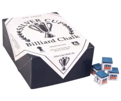 Silver Cup Chalk (Box Of 144 Cubes) -Harle Billiard Shop chs144 blue 01 1