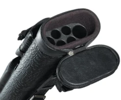 Elite Leatherette 2 Butt 4 Shaft Hard Case -Harle Billiard Shop eccp24 open 1