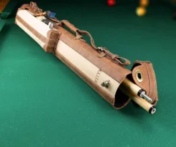 Elite 2x2 Vintage Cue Case Black -Harle Billiard Shop ecv22 chestnut 01 3