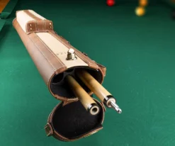 Elite 2x2 Vintage Cue Case Black -Harle Billiard Shop ecv22 chestnut 02 2