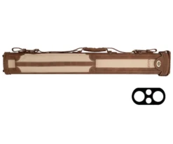 Elite 2x2 Vintage Leather Cue Case Chestnut
