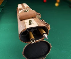 Elite 2x4 Vintage Cue Case Chestnut -Harle Billiard Shop ecv24 chestnut 02