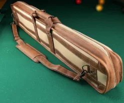 Elite 4x8 Vintage Vinyl Soft Cue Case Chestnut -Harle Billiard Shop ecvs48 chestnut 04