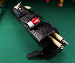 Instroke Southwest 2 Butt 4 Shaft Leather Case -Harle Billiard Shop issw24 black 01