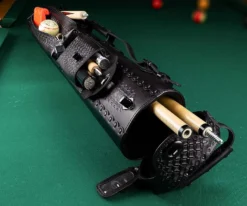 Instroke Southwest 3 Butt 5 Shaft Leather Case -Harle Billiard Shop issw35 black 01