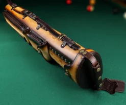 Instroke Tooled 3 Butt 7 Shaft Leather Case -Harle Billiard Shop ist37 rust 03