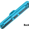 Molinari 2 Butt 4 Shaft Cyan/Black Flat Cue Case -Harle Billiard Shop mlcf24 cyan back 01