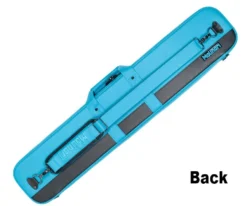 Molinari 3 Butt 6 Shaft Cyan/Black Flat Cue Case -Harle Billiard Shop mlcf36 cyan back 01