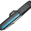 Molinari 2 Butt 4 Shaft Black/Cyan Hybrid Cue Case -Harle Billiard Shop mlch24 black cyan 01