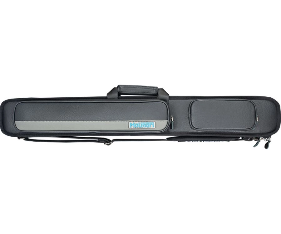 Molinari 2 Butt 4 Shaft Black/Grey Hybrid Cue Case 3 Molinari 2 Butt 4 Shaft Black/Grey Hybrid Cue Case