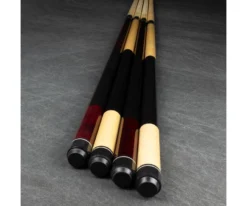 Economy Two-Piece Pool Cue Bundle (4 House Cues Set) -Harle Billiard Shop pdeco bundle