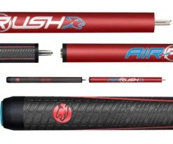 Predator Air Rush Red Revenge With Wrap -Harle Billiard Shop prearuw red 01 1 1