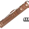 Tango Pampa Chestnut 3 Butt 5 Shaft Leather Cue Case -Harle Billiard Shop tapm35 chestnut 01