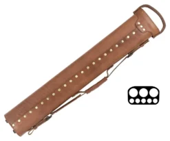 Tango Pampa Chestnut 3 Butt 5 Shaft Leather Cue Case -Harle Billiard Shop tapm35 chestnut 02