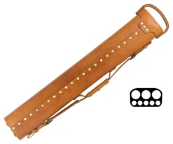 Tango Pampa Tan 3 Butt 5 Shaft Leather Cue Case -Harle Billiard Shop tapm35 tan 02